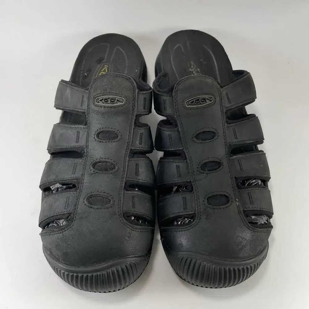 KEEN Daytona Slide Fisherman Sandals Mens Size 10 Black Slip On Outdoor